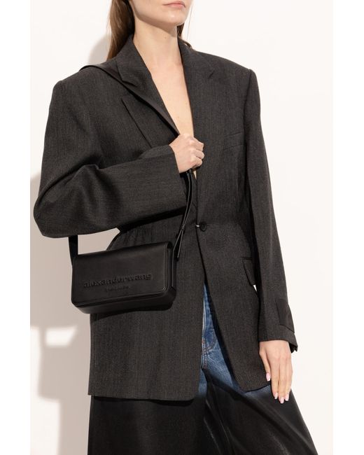 Alexander Wang Black Shoulder Bag 'Punch Flap'