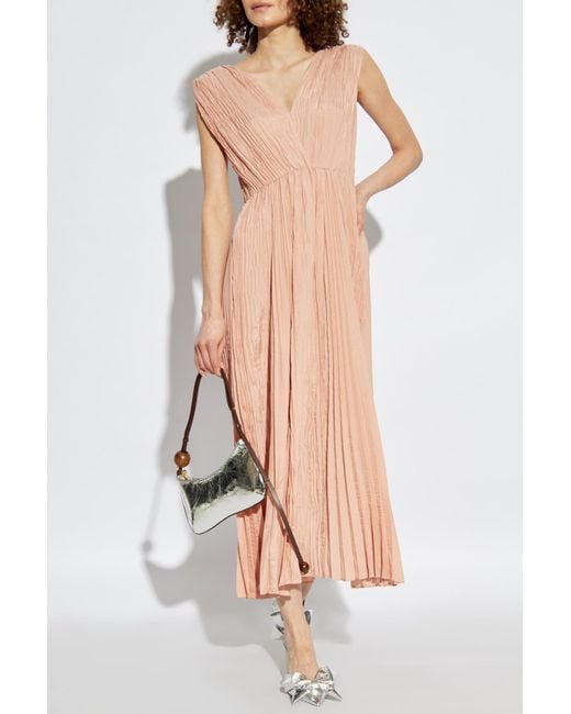 Forte_forte White Pleated Dress