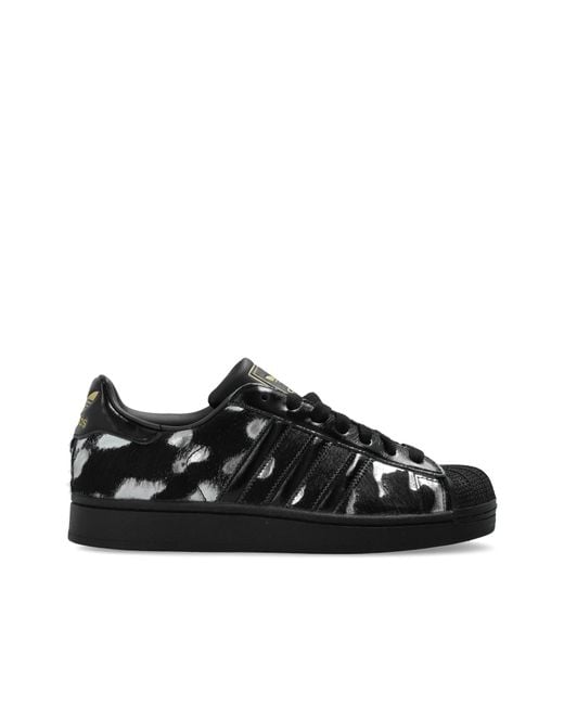 Adidas Originals Black 'Superstar Ii' Sports Shoes