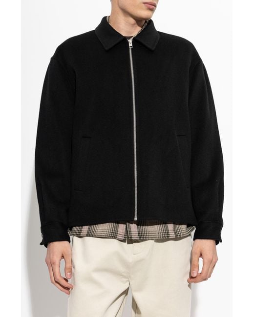 FRAME Black Wool Jacket for men