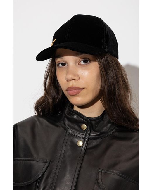 Balmain Black Baseball Cap