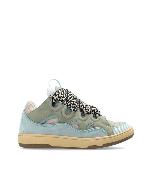 Lanvin Green "Curb" Sports Shoes