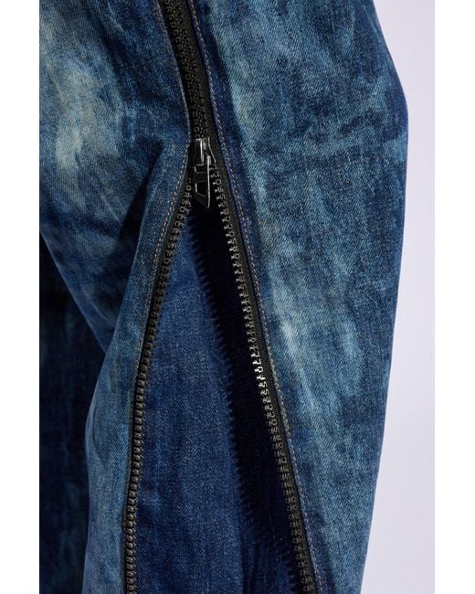 DIESEL Blue ‘D-Rise-Zip-Fse’ Jeans for men