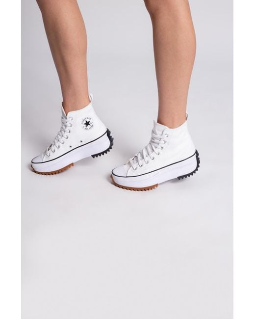 Converse 'run Star Hike Hi' Sneakers in Cream (Natural) | Lyst