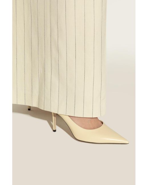 Jimmy Choo White "Heeled Shoes 'Love'