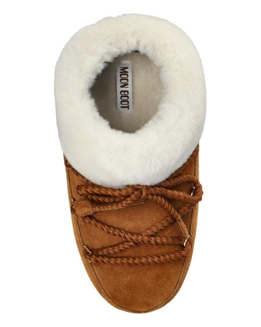 Moon Boot Brown Mb Evx Mule Suede Shoes