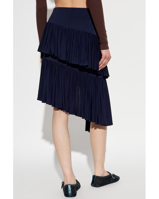 Alaïa Blue Asymmetrical Skirt