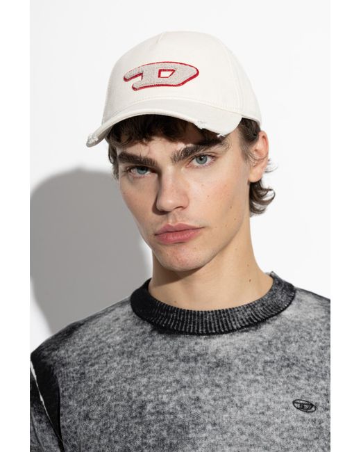 DIESEL Pink Cap With Visor 'C-Spon-D' for men