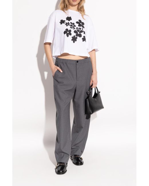 Marni Black Leather Shoes