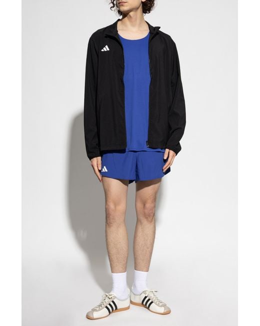Adidas Originals Blue Shorts With Logo for men