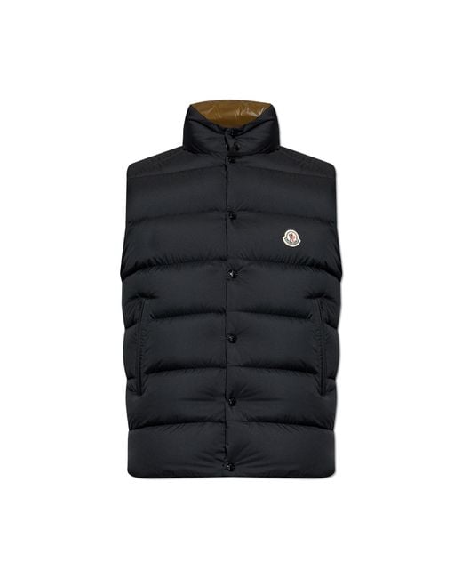 Moncler Black Quilted Vest 'Tibb' for men