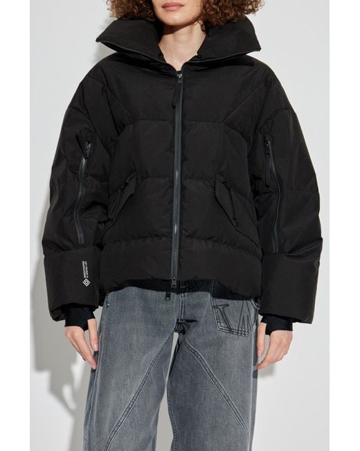 Woolrich Black Down Jacket With Collar