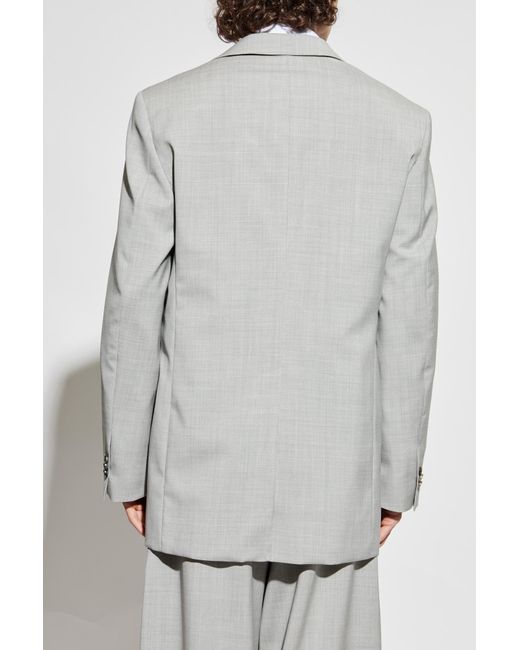 Loewe Gray Wool Blazer for men