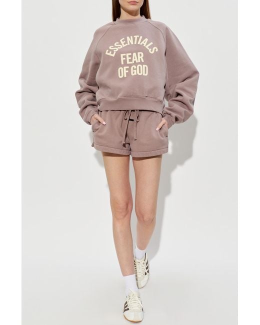 Fear Of God Pink Shorts With Logo Patch