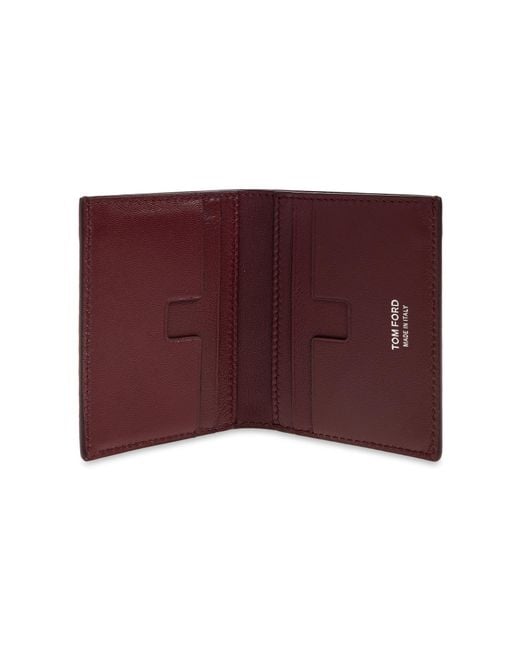 Tom Ford Purple Leather Wallet for men
