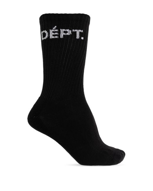 GALLERY DEPT. Black Socks With Logo for men