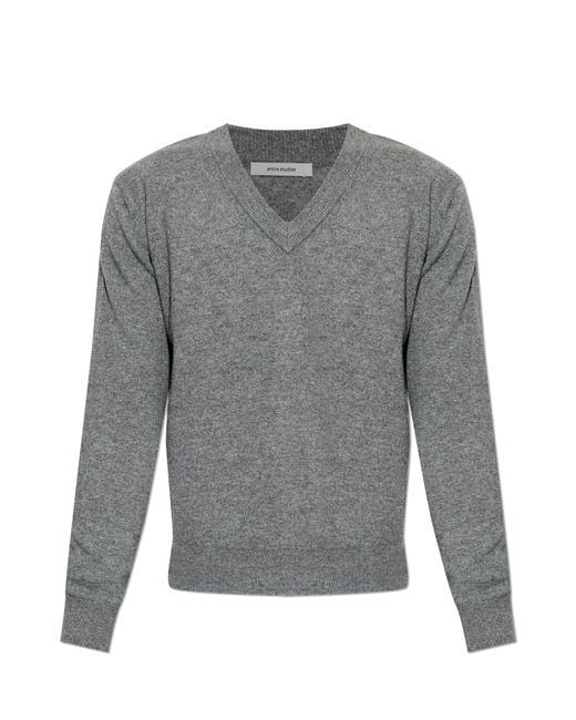 Entire studios Gray V-Neck Sweater