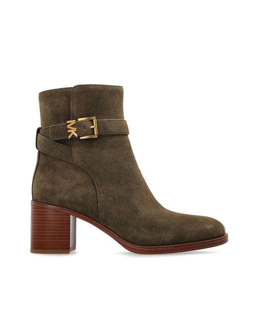 MICHAEL Michael Kors Brown Ankle Boots With Heel 'Rachel'