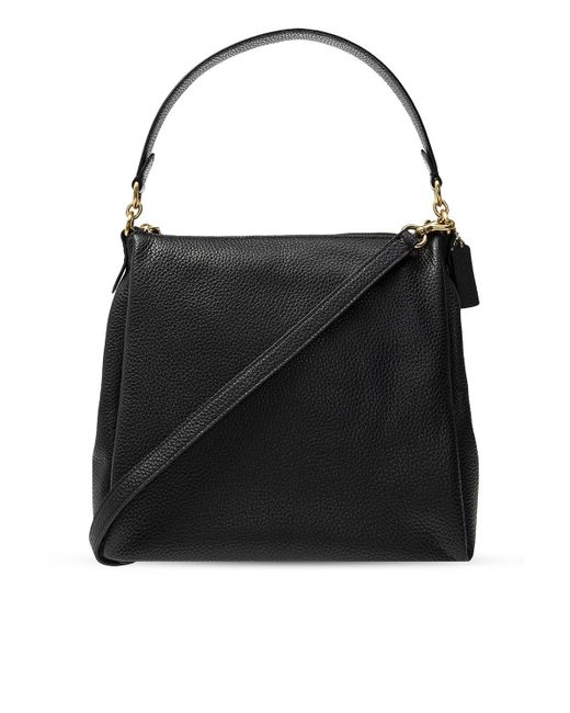COACH Leather 'shay' Shoulder Bag in Black Lyst