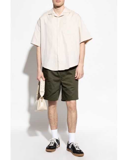 AMI Green Shorts With Pockets for men