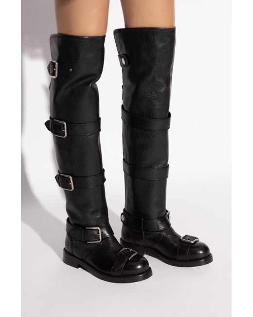 Dolce & Gabbana Black Leather Boots