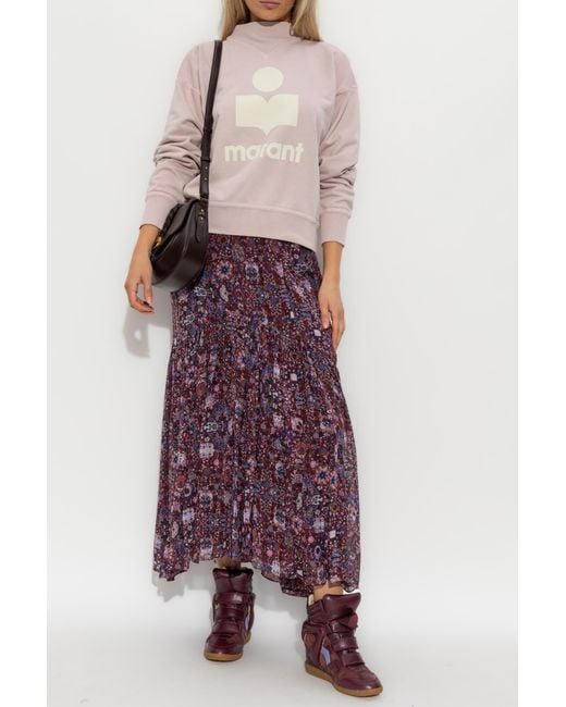 Isabel Marant Purple Sweatshirt 'Moby'