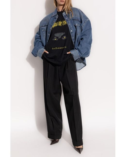 Vetements Blue Denim Shirt
