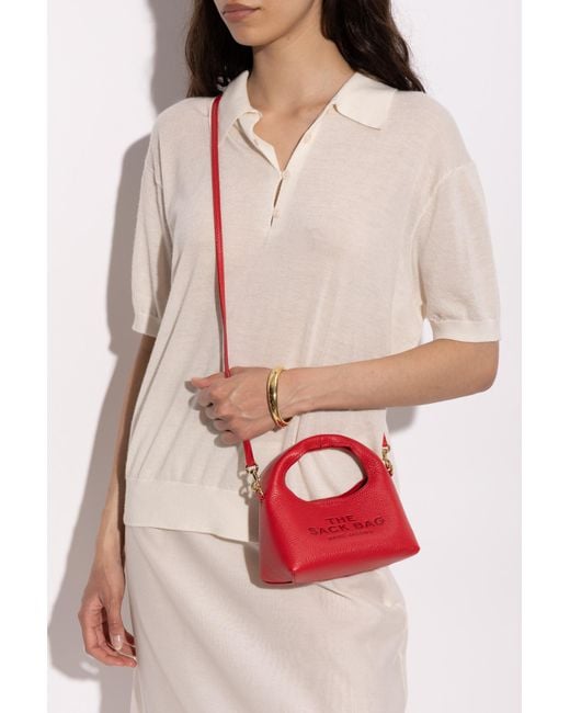 Marc Jacobs Red Bag With 'Micro' Logo