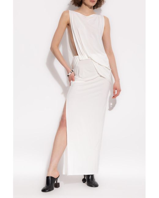 Jacquemus White Sleeveless Dress