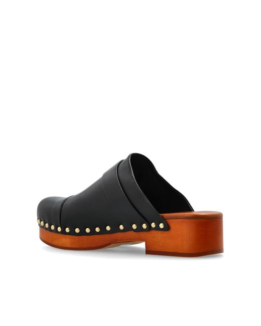Chloé Black Clogs `jeannette`,