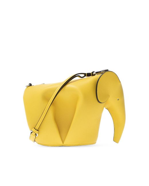 Loewe 'elefante' Shoulder Bag in Yellow - Lyst