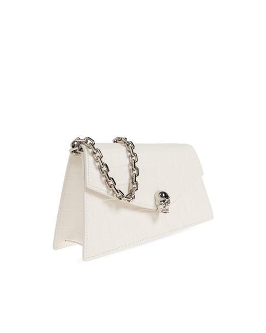 McQueen Gray "Skull Mini" Bag