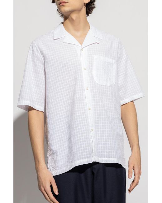 Officine Generale White Shirt With Pocket for men