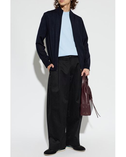 Paul Smith Blue T-Shirt With A Patch for men