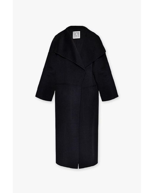 Totême Black Wool Coat