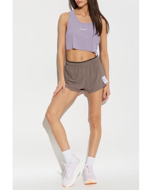 Satisfy Brown 'Space-O' Shorts