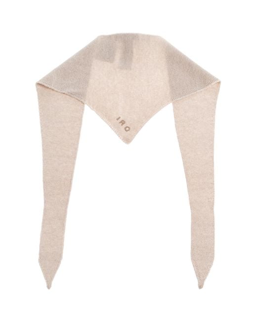 IRO White Triangle Scarf 'Tritri'