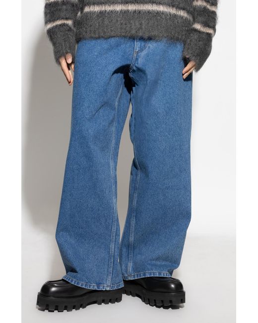 Marni Blue Jeans With Logo for men