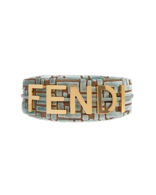 Fendi Blue `graphy Mini` Handbag,