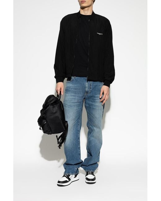 Emporio Armani Black Jacket With Logo for men