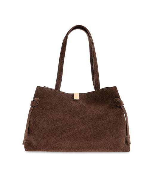 Yuzefi Brown Shopper Bag 'Gyoza'