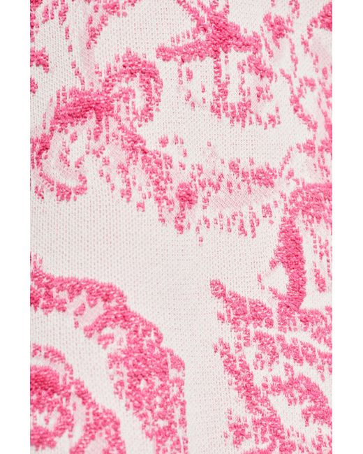 Versace Pink Dress With 'Barocco' Pattern