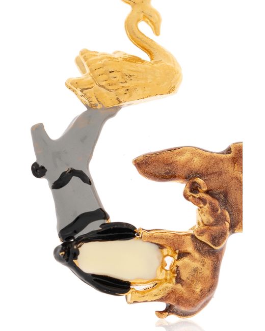 Marni Metallic Pendant With A Letter