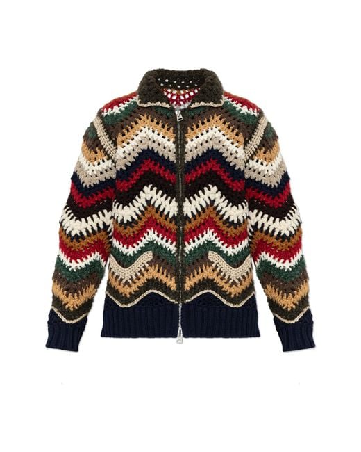 Sacai Black Cardigan With Pockets for men