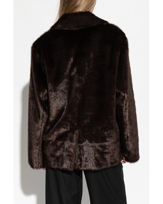 Stand Studio Black "Evyn" Faux Fur