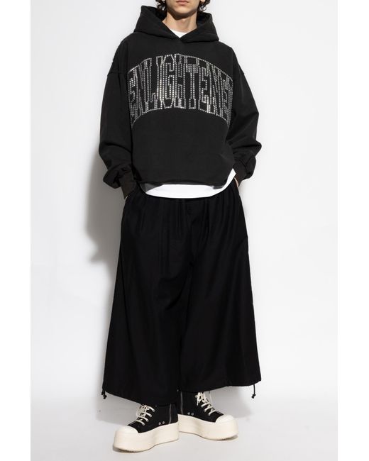 M I S B H V Black Sweatshirt With Application for men