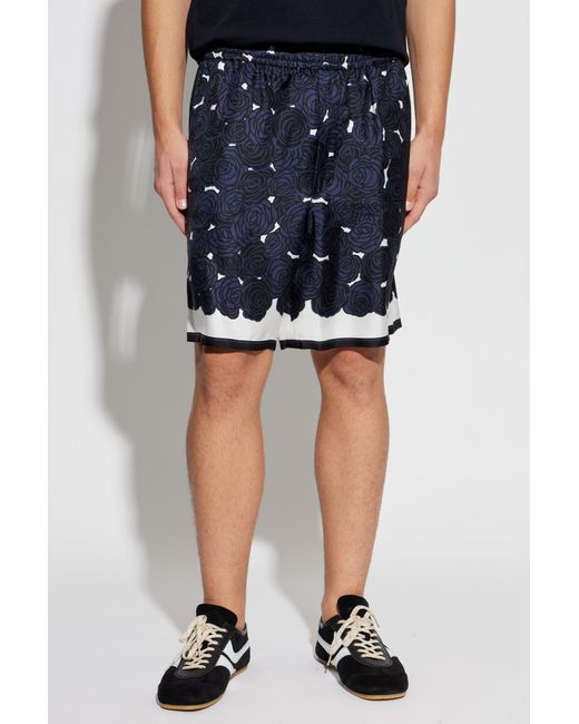 Givenchy Blue Silk Shorts for men