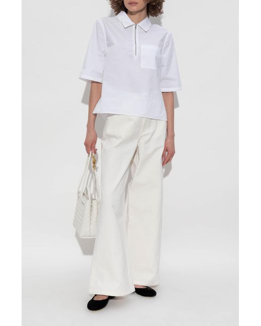 Officine Generale White Shirt With Pocket