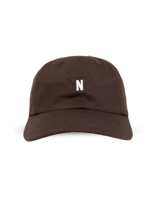 Norse Projects Brown Cap With Visor, for men