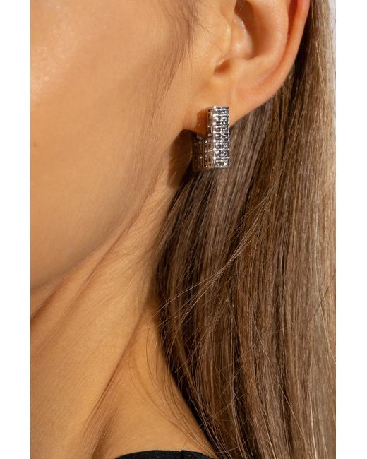 Givenchy 'g Square' Earrings in Metallic | Lyst